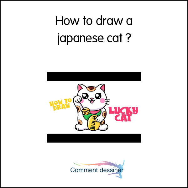 How to draw a japanese cat